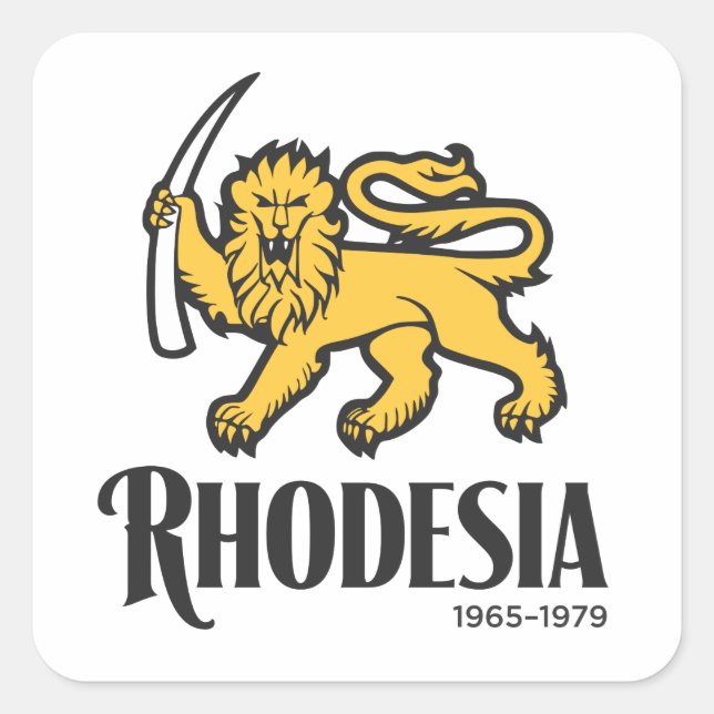 Sticker Carré Rhodésie 1965-1979 (Devant)