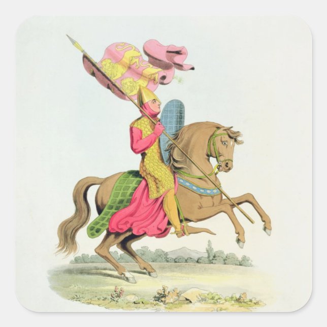 Sticker Carré Richard Fitzhugh, gendarme de Chester et de Standa (Devant)