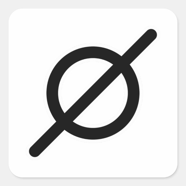 Sticker Carré Rien d'athée (Devant)