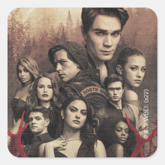 Sticker Carré Riverdale Deer Skull Poster