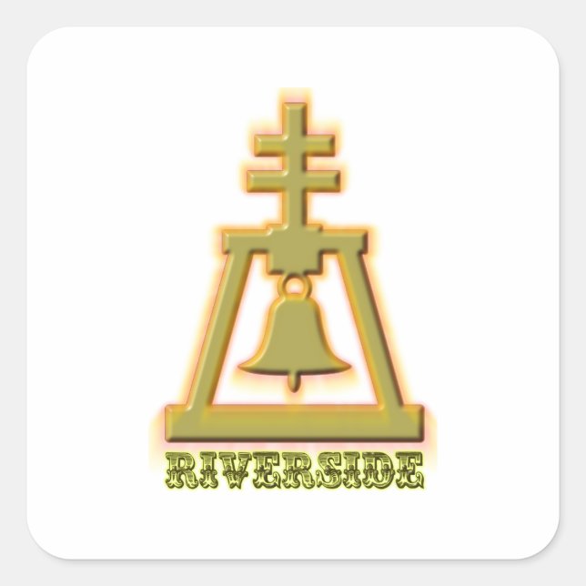 Sticker Carré Riverside Raincross (Devant)