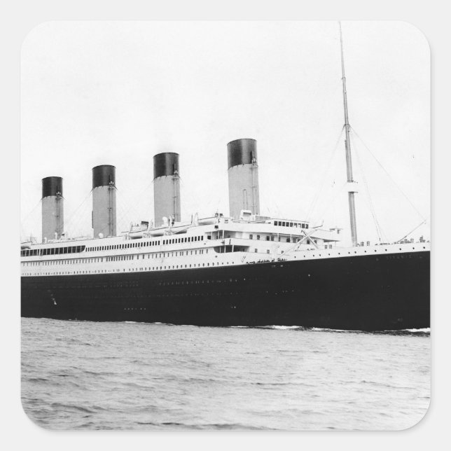 Sticker Carré RMS Titanic (Devant)