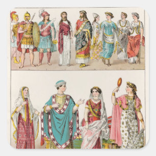 Sticker Carré Robe d'Etruscan