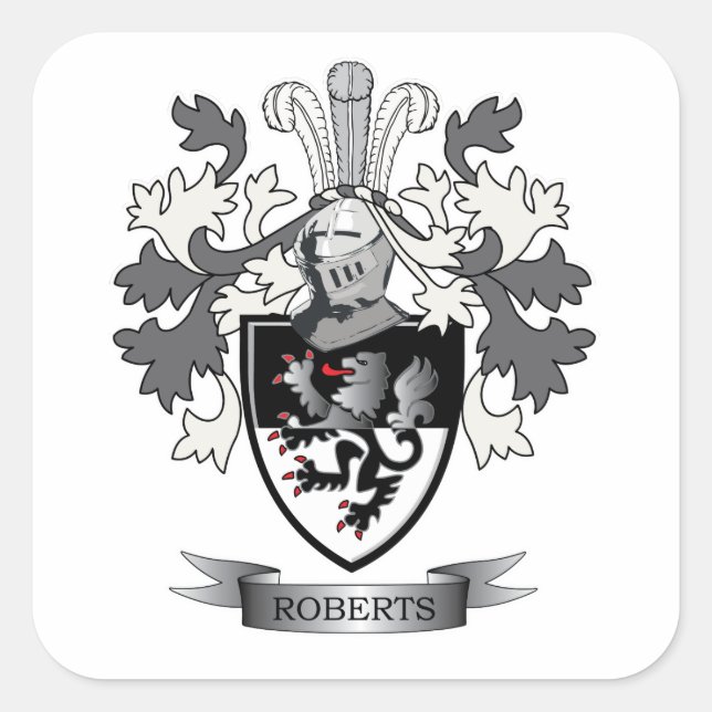 Sticker Carré Roberts Family Crest (Devant)