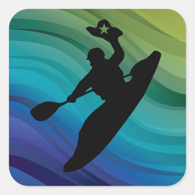 Sticker Carré Rodeo Kayak (Devant)