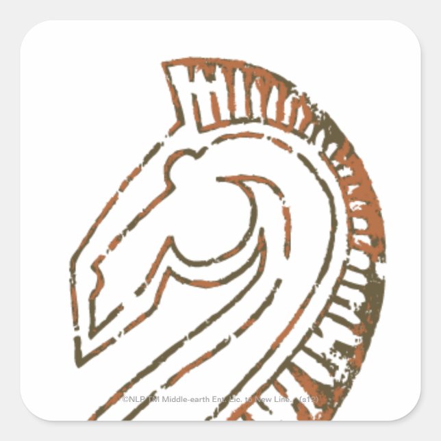Sticker Carré Rohirrim Flag (Devant)