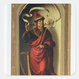 Sticker Carré Roi David