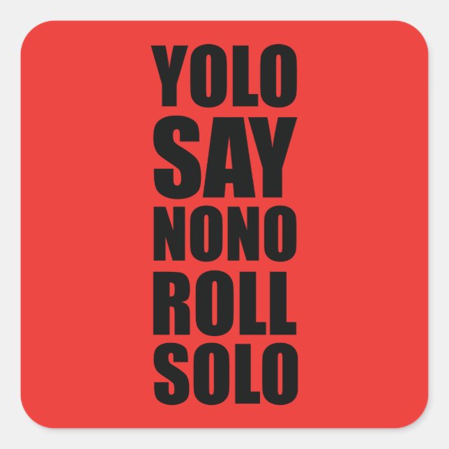 Sticker Carré Roll Solo (Devant)