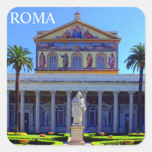 Sticker Carré Rome Italie   San Paolo Fuori Le Mura