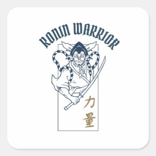 Sticker Carré Ronin Warrior
