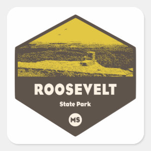 Sticker Carré Roosevelt State Park Mississippi