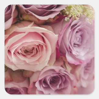 Sticker Carré Rose
