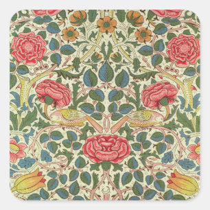 Sticker Carré "Rose", 1883 (coton imprimé)