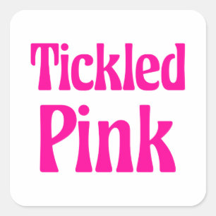 Sticker Carré Rose chiche