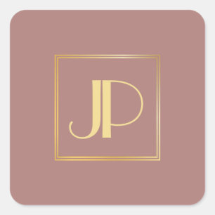 Sticker Carré Rosegold Modern Gold Look Modèle