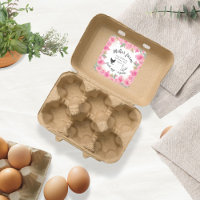 Roses roses roses or Feuilles Ferme Oeuf Carton
