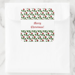 Sticker Carré Roses rouges Abstraites et Holly