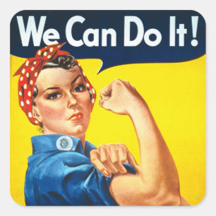 Sticker Carré Rosie la riveteuse