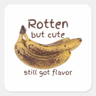 Sticker Carré Rotten But Cute