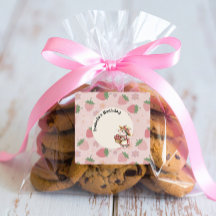 Rouge rose Deux fraises sucrées 2e fête d'annivers