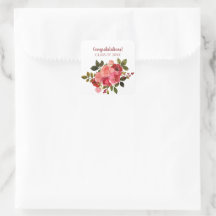 Rouge Rose Florale Rose de Diplôme
