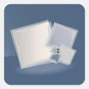 Sticker Carré Roulement des carrés Fibonacci