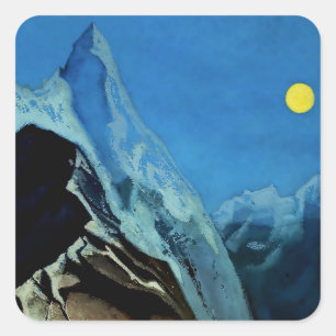 Sticker Carré « Route de Nara » de Nicholas Roerich