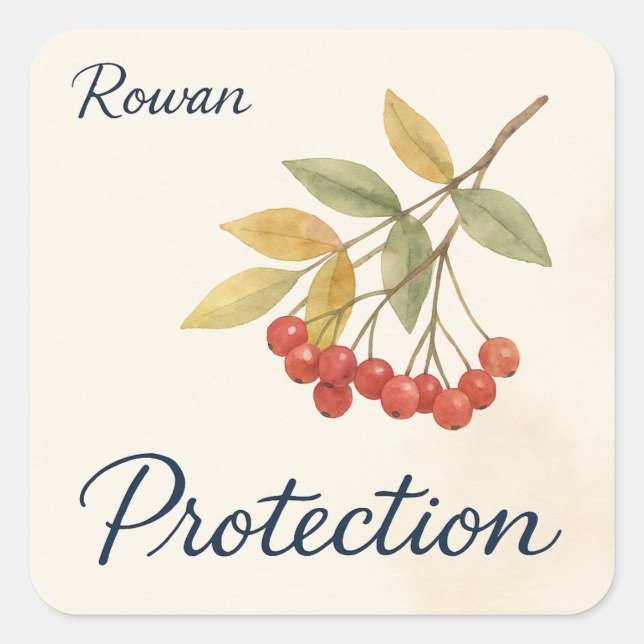 Sticker Carré Rowan Protection (Devant)