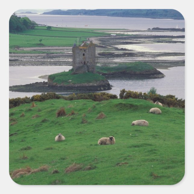 Sticker Carré Royaume-Uni, Ecosse, Île de Skye, vieux (Devant)