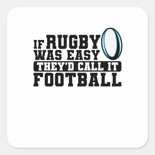 Sticker Carré Rugby à XV (Devant)