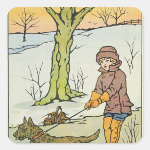 Sticker Carré Run, Dandy Run, 20e siècle