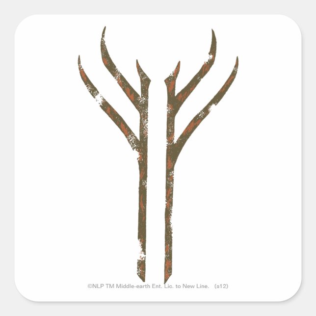 Sticker Carré Rune GANDALF™ (Devant)