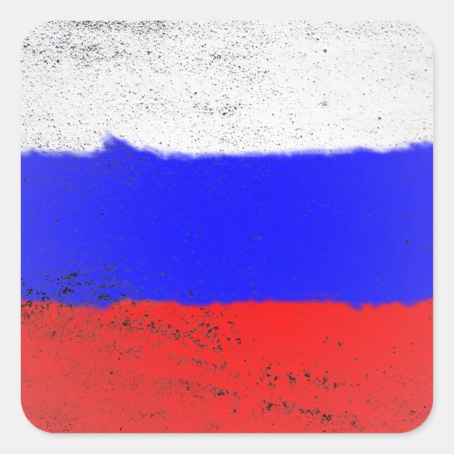 Sticker Carré Russie (Devant)