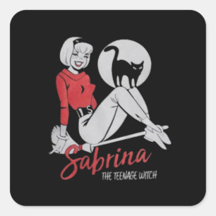 Sticker Carré Sabrina la sorcière adolescente T-shirt