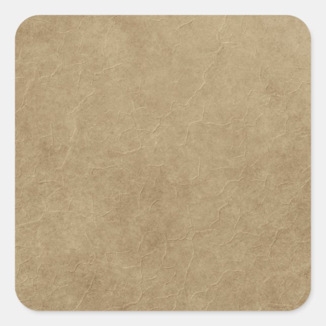 Sticker Carré Sac en papier Brown comme le textile (Devant)