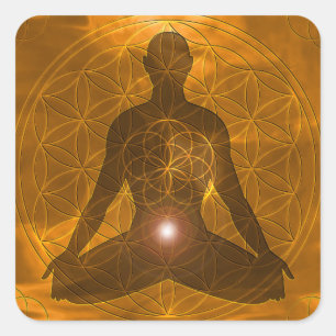 Sticker Carré Sacral Chakra Swadhisthana