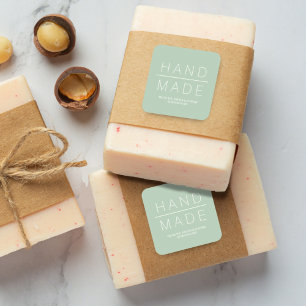 Sticker Carré Sage Simple Minimaliste Support Professionnel Fait