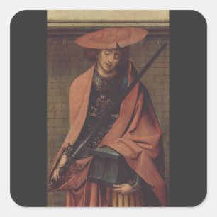 Sticker Carré Saint Adrien de Nicomédie Résolution du martyr Art