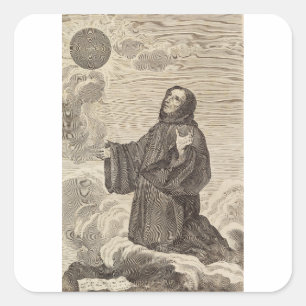 Sticker Carré Saint Benoît de Nursie Père du monachisme