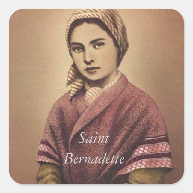 STICKER CARRÉ SAINT BERNADETTE (Devant)