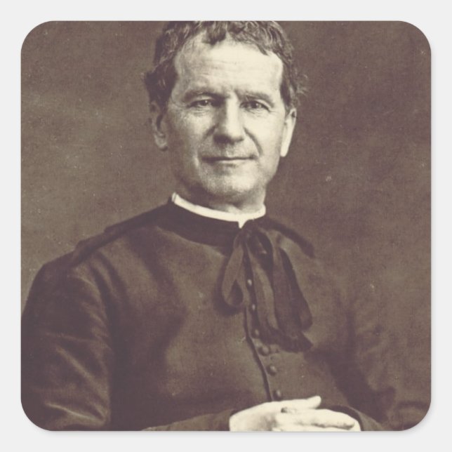 Sticker Carré Saint John Bosco Prêtre et confesseur (Devant)