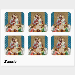 Sticker Carré Saint Joseph enterré recevant le Vatican Maquette