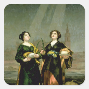 Sticker Carré Saint Justina et Saint Rufina, 1817