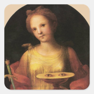 Sticker Carré Saint Lucy par Domenico Beccafumi, 1521