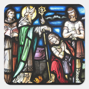 Sticker Carré Saint Patrick et ses partisans