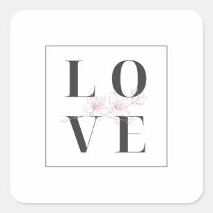 Sticker Carré ❤️ Saint Valentin ❤️ Je vous aime