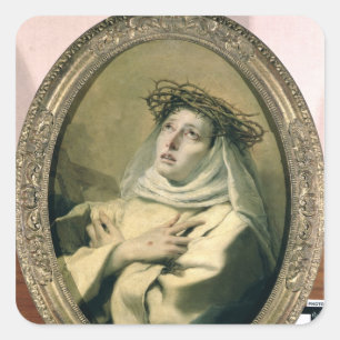Sticker Carré Sainte Catherine de Sienne, c.1746