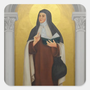 Sticker Carré Sainte Maria Maravillas de Jesus Carmelite Nun