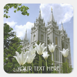 Sticker Carré Salt Lake Sity, temple de LDS