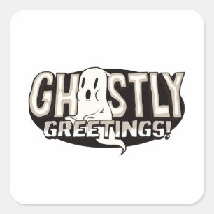 Sticker Carré Salutations Ghoost